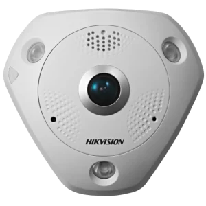 Hikvision DS-2CD63C5G0E-IVS(B) (2мм) 12 МП Fisheye із мікрофоном